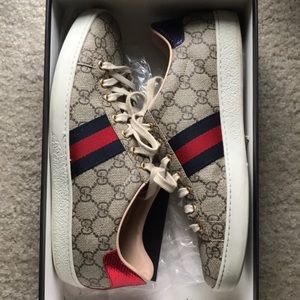 Authentic Gucci Ace GG Sneakers
